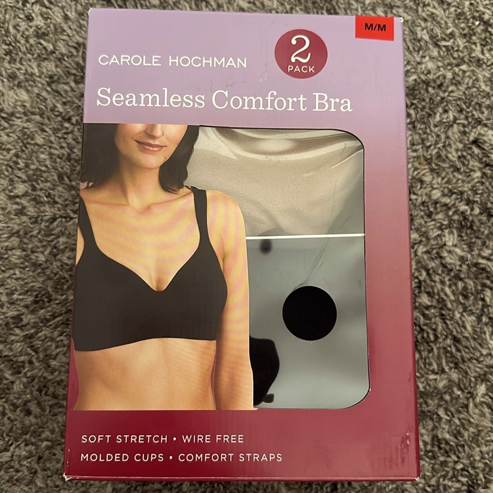 2 pack comfort bra medium NEW in box